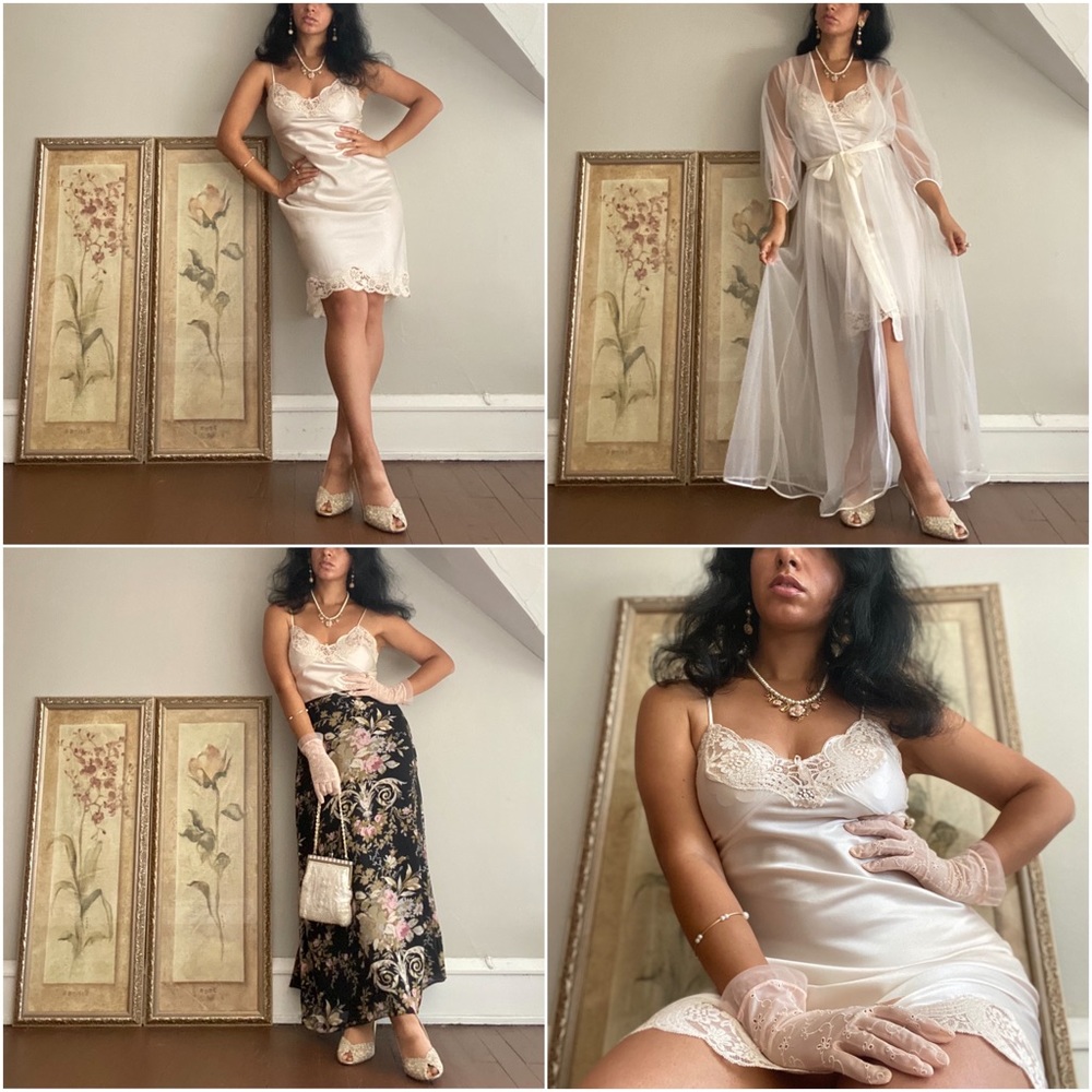 🐚 Wacoal, Vintage Pearl Dust Dreams Slip